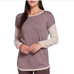 Smartwool Women's Shadow Pine Colorblock Sweater Size XS
